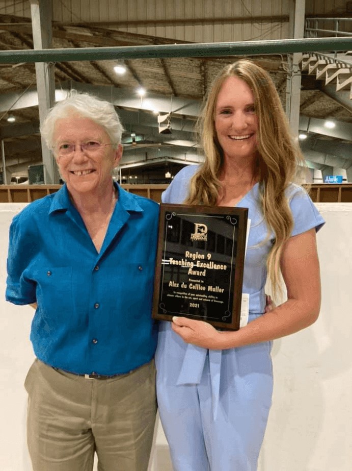 Alexandra du Celliee Muller Awarded The Dressage Foundation’s 2021 Region 9 Teaching Excellence Award